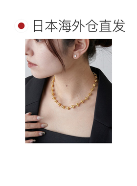 日本直邮Lui's FEMME 女士 真鍮 Knot链式项链 设计感锁骨链 LUZ1