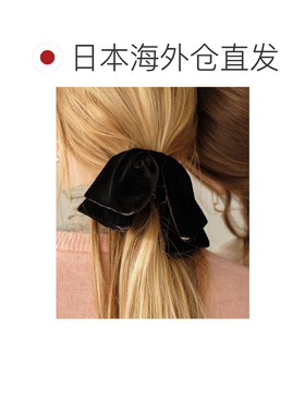 日本直邮ANOH 女士 丝绒蝴蝶结发夹 a2511839hn 【付后1h可退】