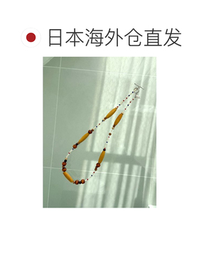 日本直邮Ungrid 女士 天然木质混彩珠项链 112610924601