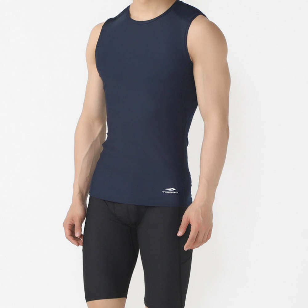 日本直邮TIGORA 男士iCOOL无袖压缩内衣上下套装 紧身衣训练服,淘宝优惠券,粉丝福利购,淘宝优惠卷