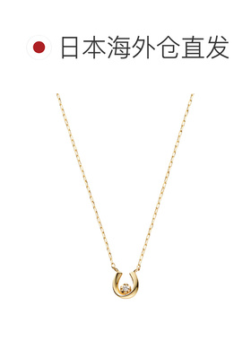 日本直邮Vendome Aoyama新款10K黄金钻石人气款马蹄项链AJVN14604