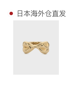 1h可退 日本直邮NOJESS 女士 Soft Gold系列 弧形指环设计 金调银