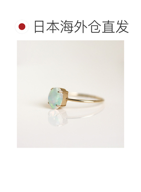1h可退 日本直邮cui-cui K10YG 黄金材质 细款 单石 欧帕石戒指 7