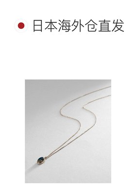 1h可退 日本直邮COCOSHNIK 【限定】K10蓝金石项链新款