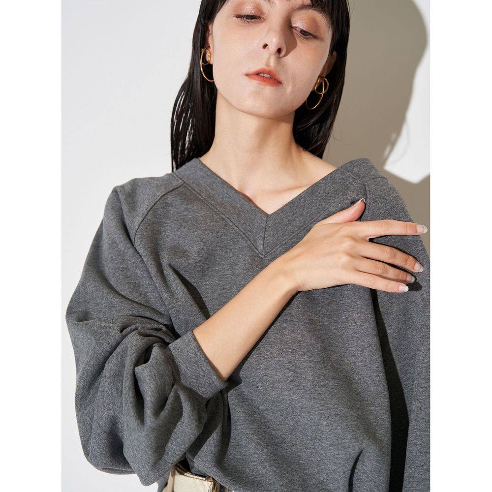 1h可退 日本直邮ELENDEEK 女装 宽松V领 落肩设计 立体剪裁 半袖T,淘宝优惠券,粉丝福利购,淘宝优惠卷