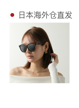 日本直邮GUCCI 女士太阳镜 GG0416SK波士顿款醋酸纤维镜框全框金l