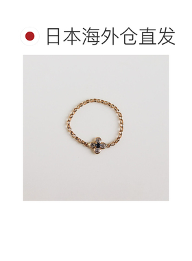 1h可退 日本直邮cui-cui蓝宝石花朵链戒K10YG单只756659cuicui
