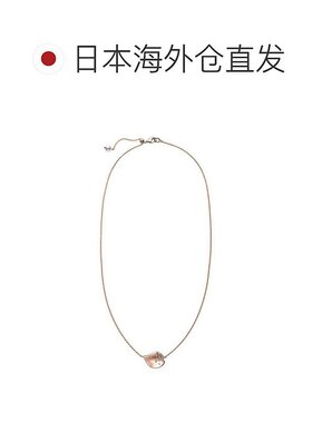 日潮跑腿MIKIMOTO御木本Akoya珍珠18K玫瑰金花瓣图案吊坠钻石项链