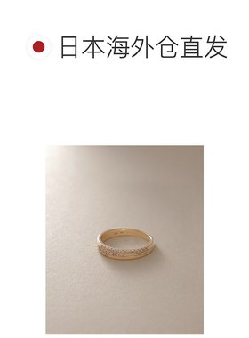 日潮跑腿COCOSHNIK K10钻石交替图案戒指 405-66325