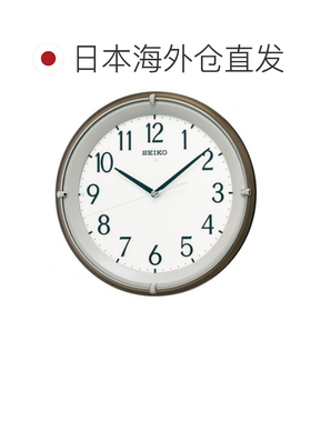 日本直邮SEIKO精工挂钟客厅简约静音时钟轻奢金属壁挂钟表KX203B