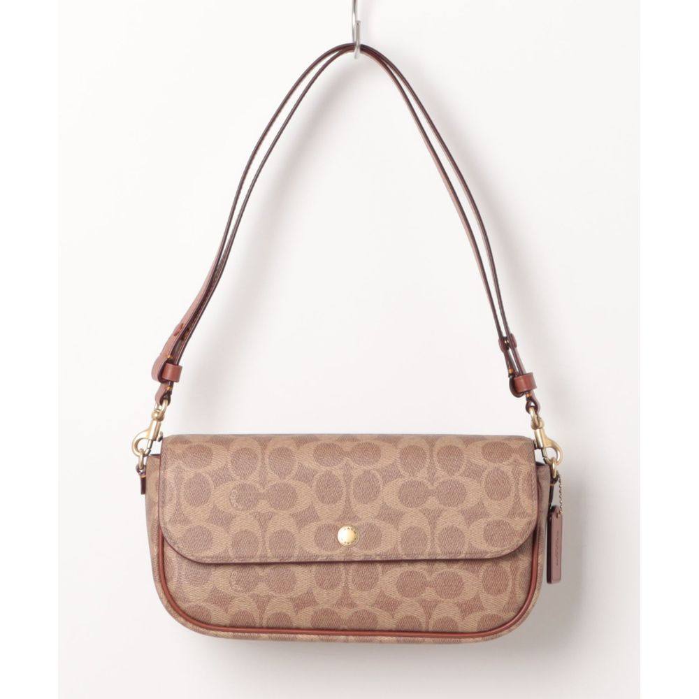 1h可退 日本直邮COACH 蔻驰 Brooke翻盖链条包经典签名帆布款 CAN,淘宝优惠券,粉丝福利购,淘宝优惠卷