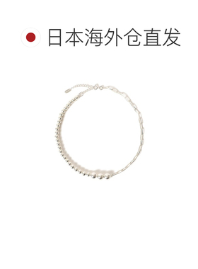 日本直邮quip queint 女士银球链条不对称项链 64【付后1h可退】