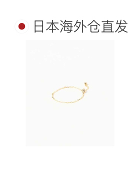日本直邮wePERM 女士可调节滑动珠链戒指 金色 64【付后1h可退】