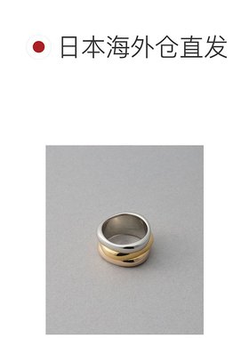 1h可退 日本直邮ete 女士 三色 三连风 大宽度 戒指 SV925材质 81