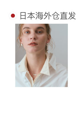 日本直邮agete 阿卡朵 女士 银饰项链 布纹垂坠感【付后1h可退】