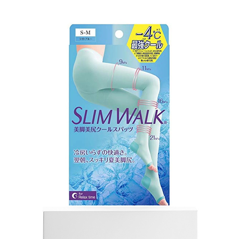 【日本直邮】Slim Walk丝翎夏季冷感美腿提臀压力踩脚连裤袜SM码 - 图3