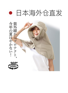 日本直邮Alphax防紫外线太阳帽 喇叭帽 Shine 帽子 灰色女款
