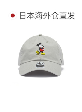 日本直邮'47 Disney 米奇 米妮 CLEANUP Logo帽 灰色 均码 可调节
