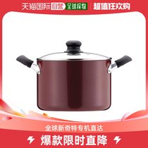 (Japan direct mail) WAKOTRADING with cover curry thick soup pot red 22cm fluoromachined induction cookers