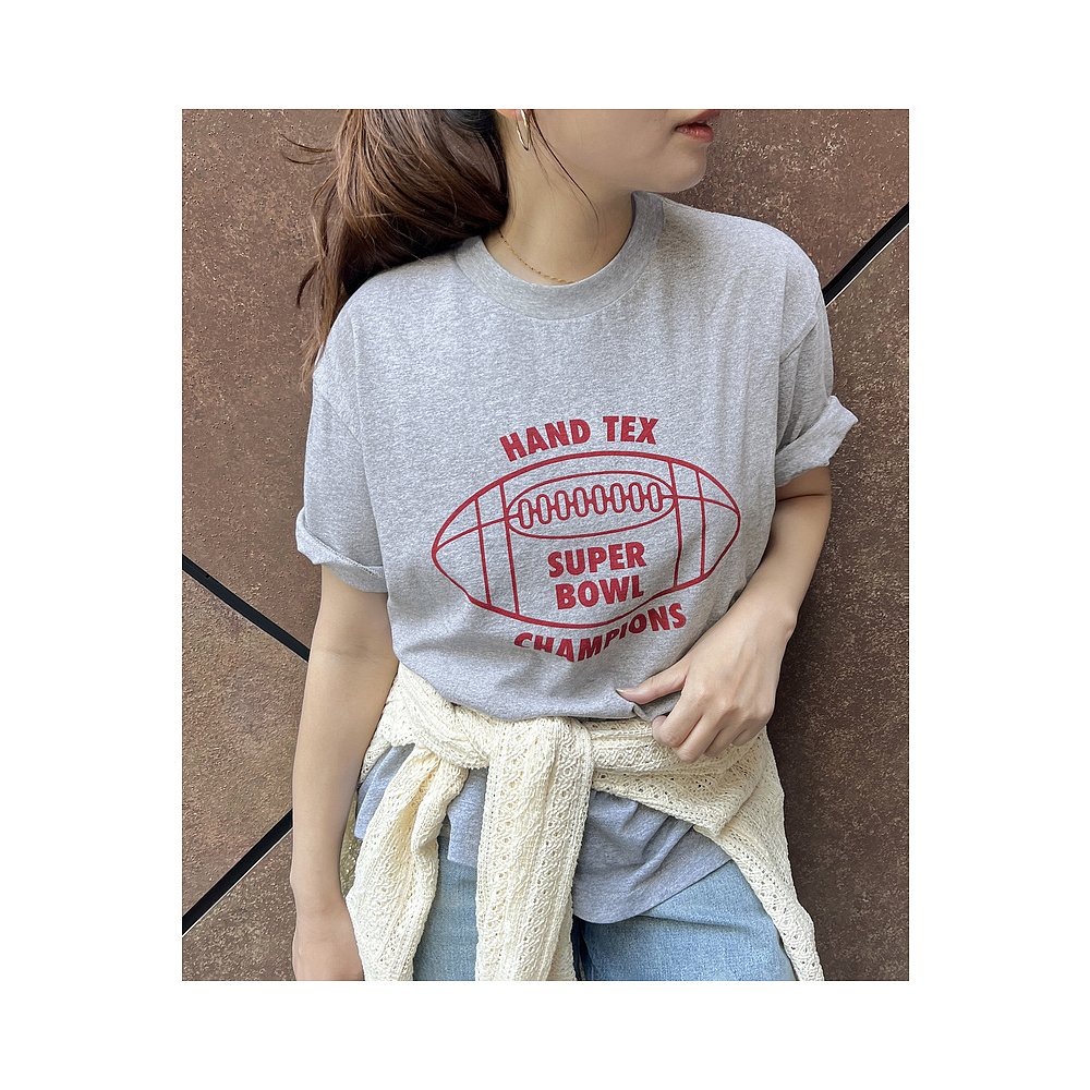 1h可退 日本直邮HANDTEX 女装 全棉宽松印花logoT恤 250704100048 - 图0