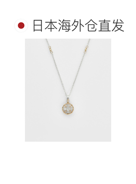 日本直邮agete 阿卡朵 女士 银金双色钻石项链（0【付后1h可退】