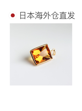 日本直邮cui-cui 黄金18K 柑橘黄水晶吊坠 904061
