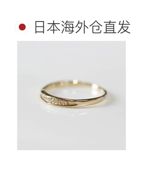1h可退 日本直邮cui-cui 世界小钻石 戒指 K10YG 黄金 754224