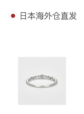 日本直邮日潮 agete 阿卡朵铂金钻石戒指(0.04克拉)