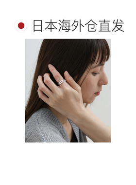 日本直邮select MOCA 女士 双环叠戴戒指套装（金/银双色） za226