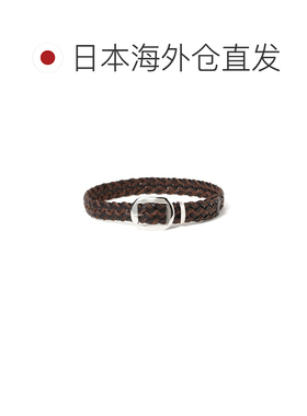 日本直邮A VACATION 女士 立体编织网状腰带 银色【付后1h可退】