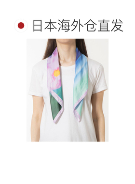 日本直邮Desigual 24WAWA18 现实主义自然方巾（粉色/红色）