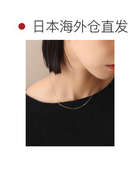 日本直邮Lilas 女士 K10黄金38cm简约亮面细链项链 2611020242307