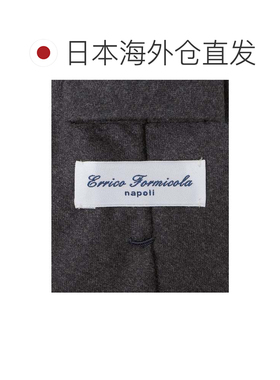 日本直邮SHIPS Errico Formicola 羊毛丝绸纯色领带 棕色