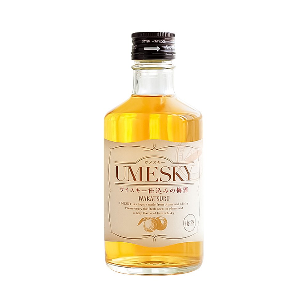 日本直邮若鹤酒造 威士忌调和梅酒 UMESKY 300ml 迷你版 无盒 - 图0