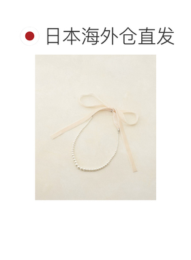 1h可退 日本直邮Discoat 女士 丝绒蝴蝶结珍珠项链 DCZ1061111A00
