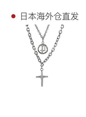 日本直邮POLICE 男士项链DUALITY 双股十字架设计GN0085301银色配