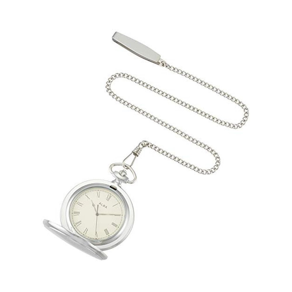 天猫国际日本直购日本直邮日本精工进口链条式表盖式怀表阿拉伯数字银色0