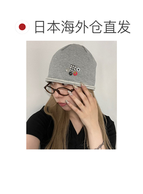 日本直邮WC 女士 纽扣设计针织贝雷帽 WC26AU07SG【付后1h可退】
