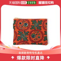 Japan Direct mail SOULEIADO Ms. Original printed cotton quality flat cosmetic bag easy to carry practical design