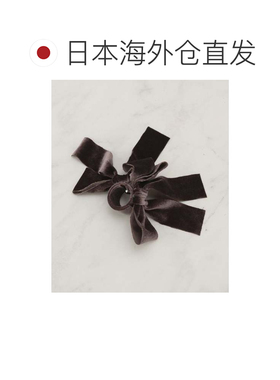 日本直邮grove 手套 天鹅绒丝带发圈 灰褐色054发夹蝴蝶结
