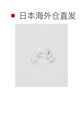 日本直邮KEANE 女士 层叠风透明玻璃戒指 1342172【付后1h可退】