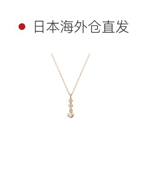 日本直邮4℃ K10 玫瑰金项链 珠宝 腕表
