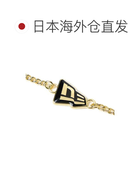 日本直邮纽亦华New Era帽子配件链条旗帜标志金色黑色