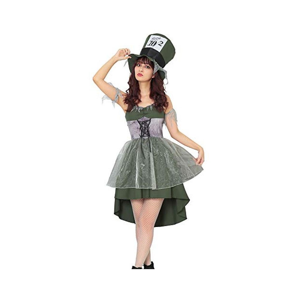 自营｜Clearstone城市派对Cosplay服装哥特风连衣裙帽子墨-图0