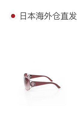日本直邮中古Gucci古驰女B级9新sunglasses墨镜镀金金属其他红色