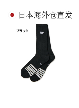 日本直邮NEW ERA 运动袜 中筒 男女童通用 抗菌防臭 黑色