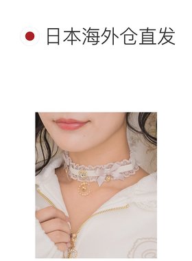 1h可退 日本直邮ROJITA 女士 双缎带月亮吊坠 个性choker项链 352