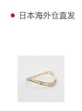 日本直邮日潮 agete 阿卡朵 K10钻石戒指