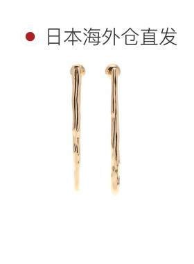 日本直邮LAGUNAMOON 女士 金属条形耳环 03266090【付后1h可退】