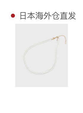 日本直邮INDIVI 女士 多戴简约珍珠风格双层项链 12705300202601